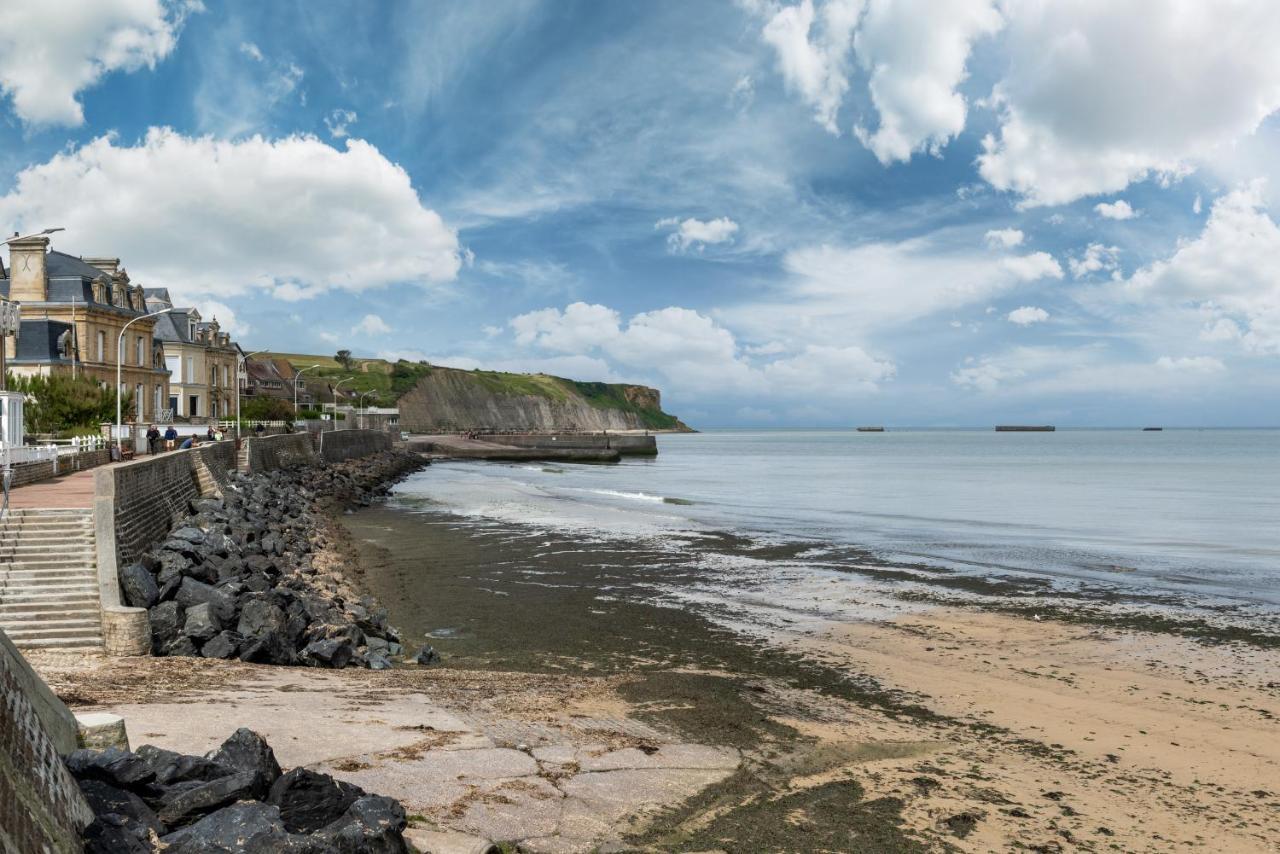 Les Volets Bleus - Duplex Proche Plage Et Centre Arromanches-les-Bains Ngoại thất bức ảnh